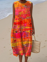 Faye - Sunset Midi Dress