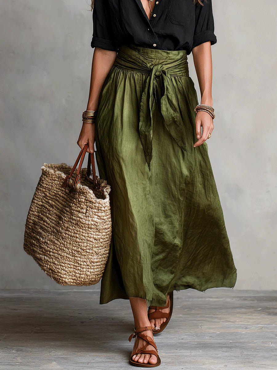 River - Two-Piece Set: Top & Midi Skirt