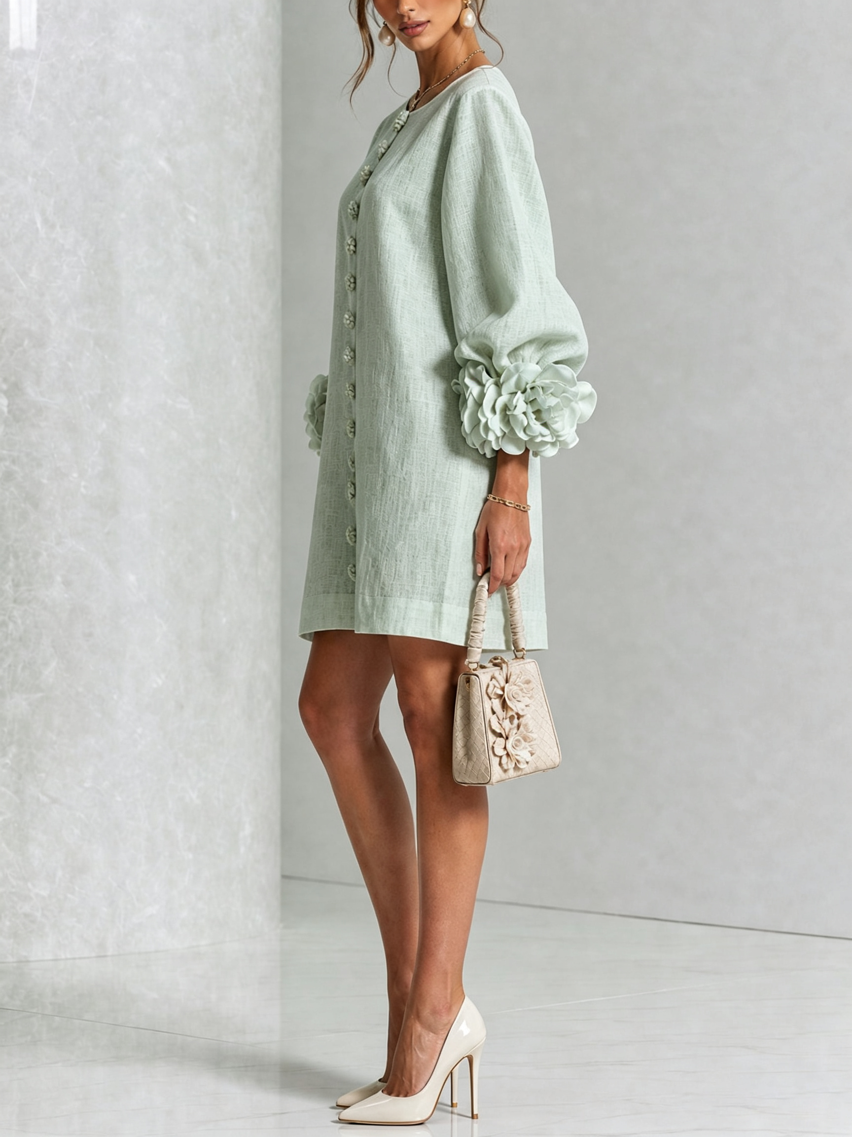 Rosalie - Button-Down Mini Dress