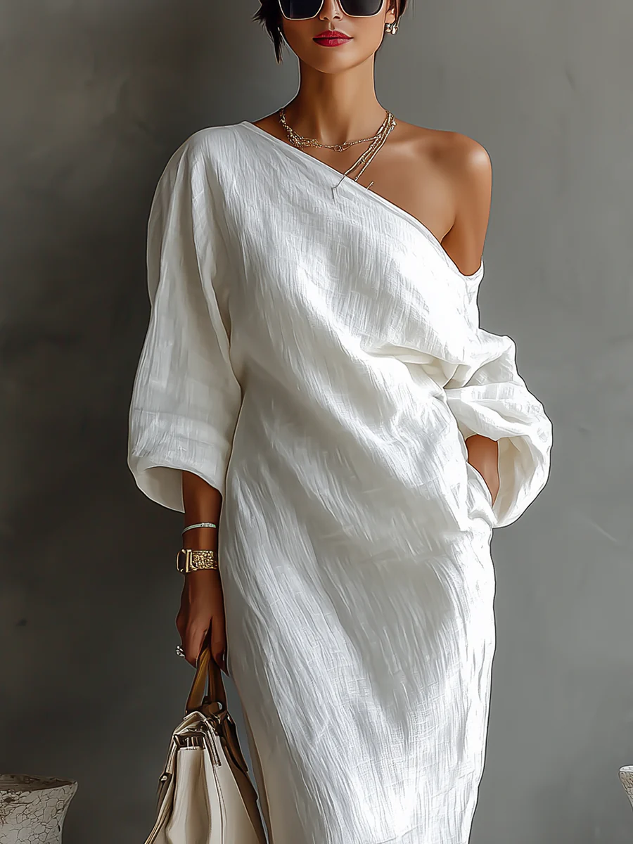 Elise – Elegant Asymmetrical Maxi Dress