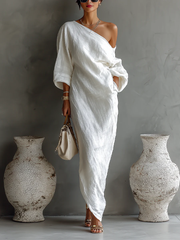 Elise – Elegant Asymmetrical Maxi Dress