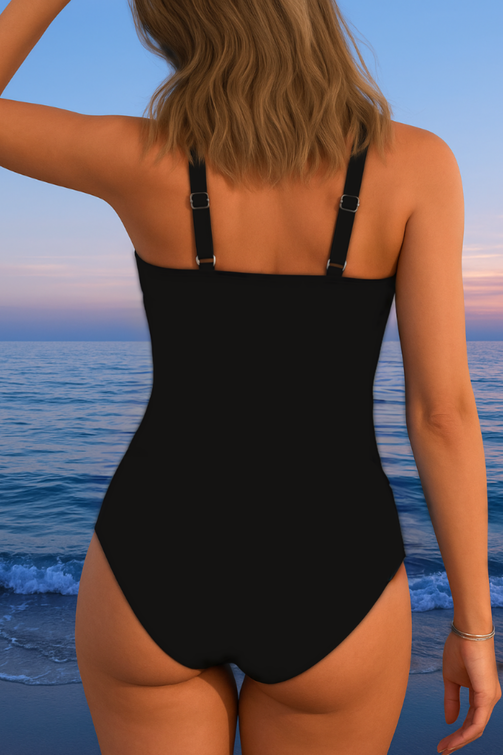 Luxury Wrap Swimsuit with Colourful Print