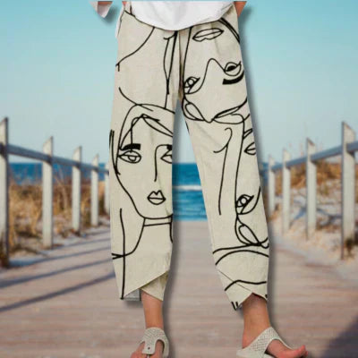 Lynette | Trousers with Creative Pattern
