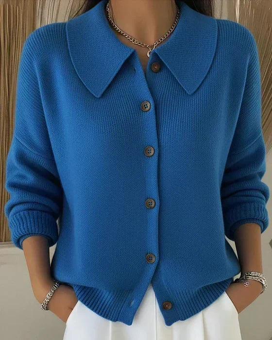 Vespera - Button Collar Cardigan