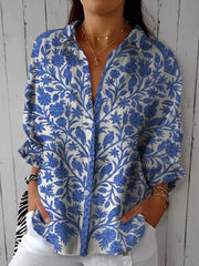 Frederikke – Blue Garden Blouse