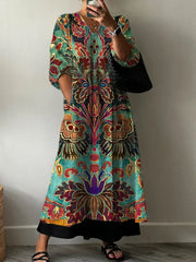 Carolina | Elegant Printed Dress