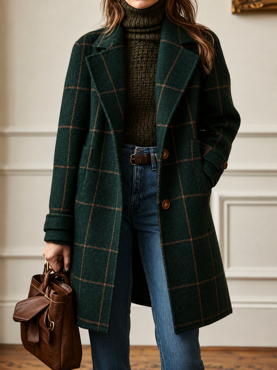 Bethany - Plaid Coat for Women