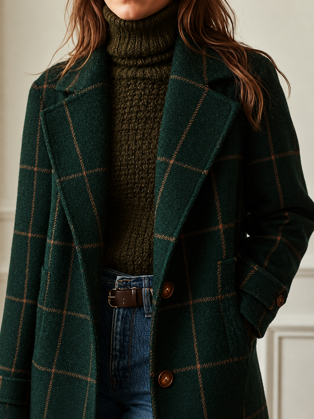 Bethany - Plaid Coat for Women