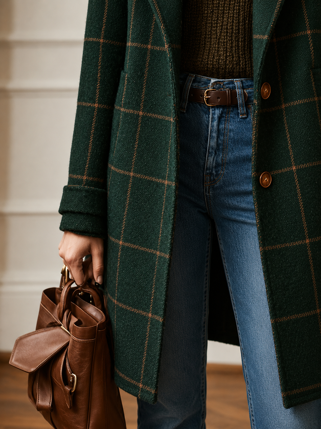 Bethany - Plaid Coat for Women