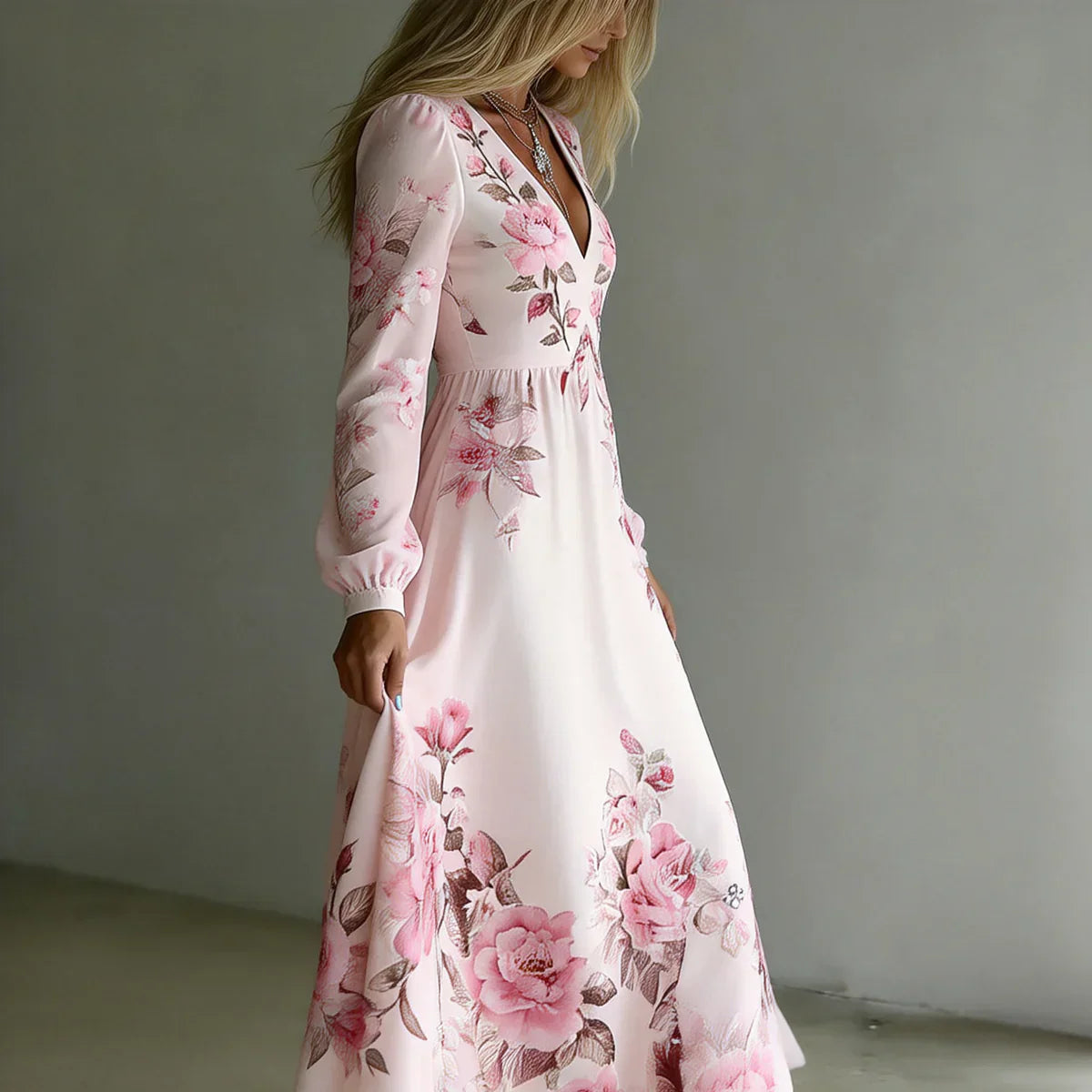 Rachel | Romantic Floral Maxi Dress