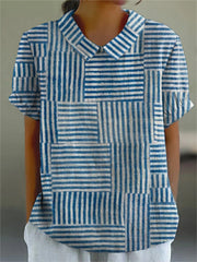Amelia | Classic Striped Blouse