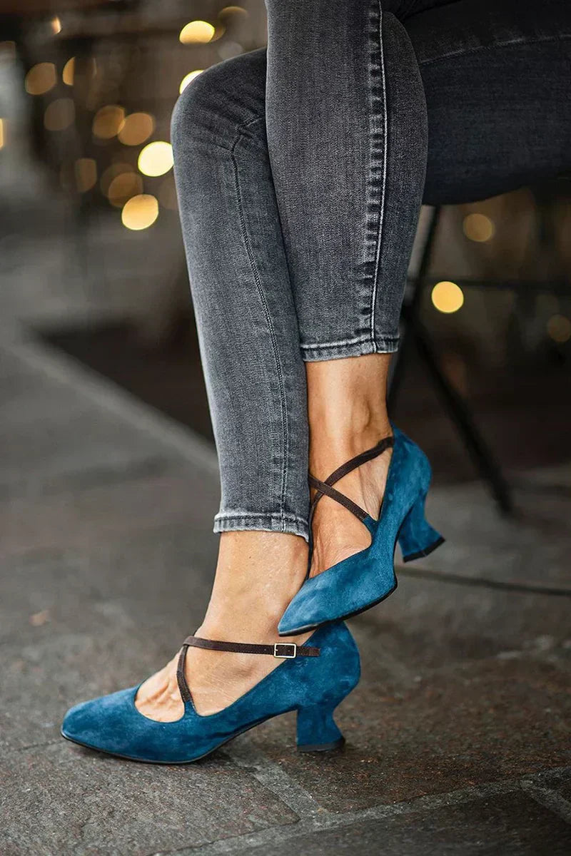 Elegant Strap Court Shoes