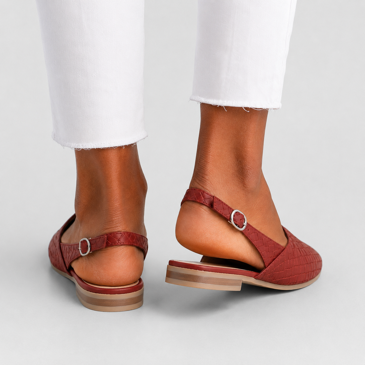 Simone - Woven Back-Strap Loafers