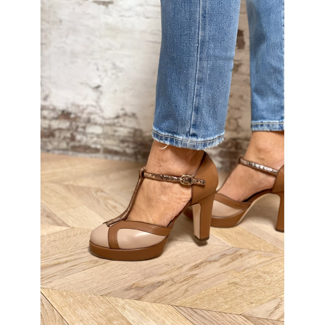 T-Bar Court Shoes