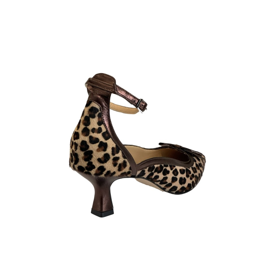 Animal Print Slingback Court Shoes