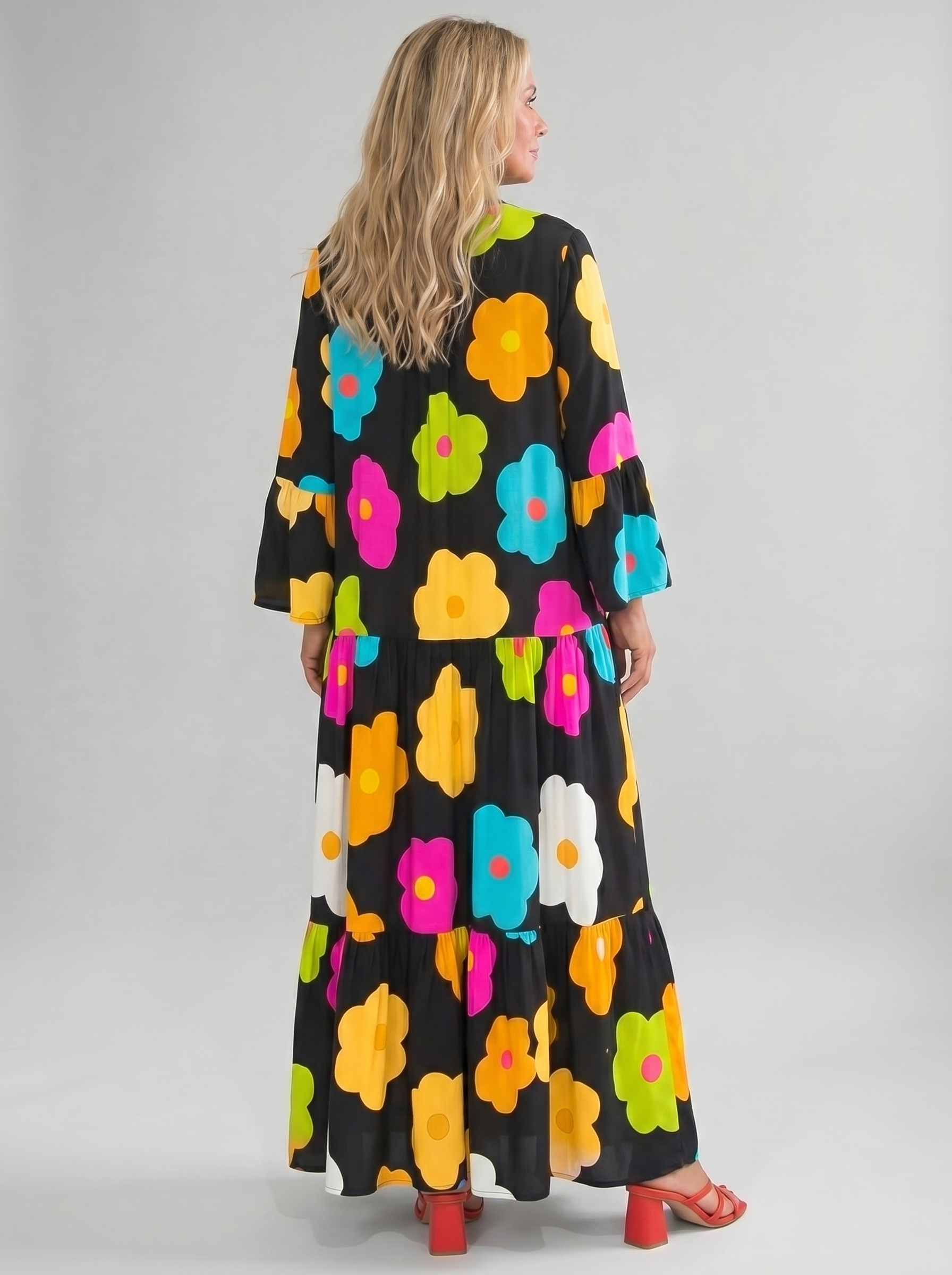 Poppy | Bold Floral Maxi Dress