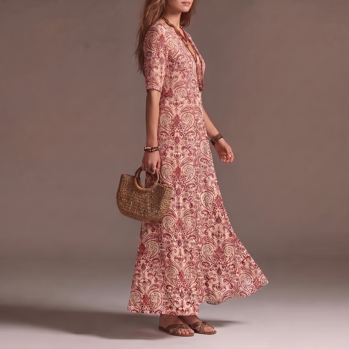 Rosalie | Vintage Inspired Bohemian Maxi Dress