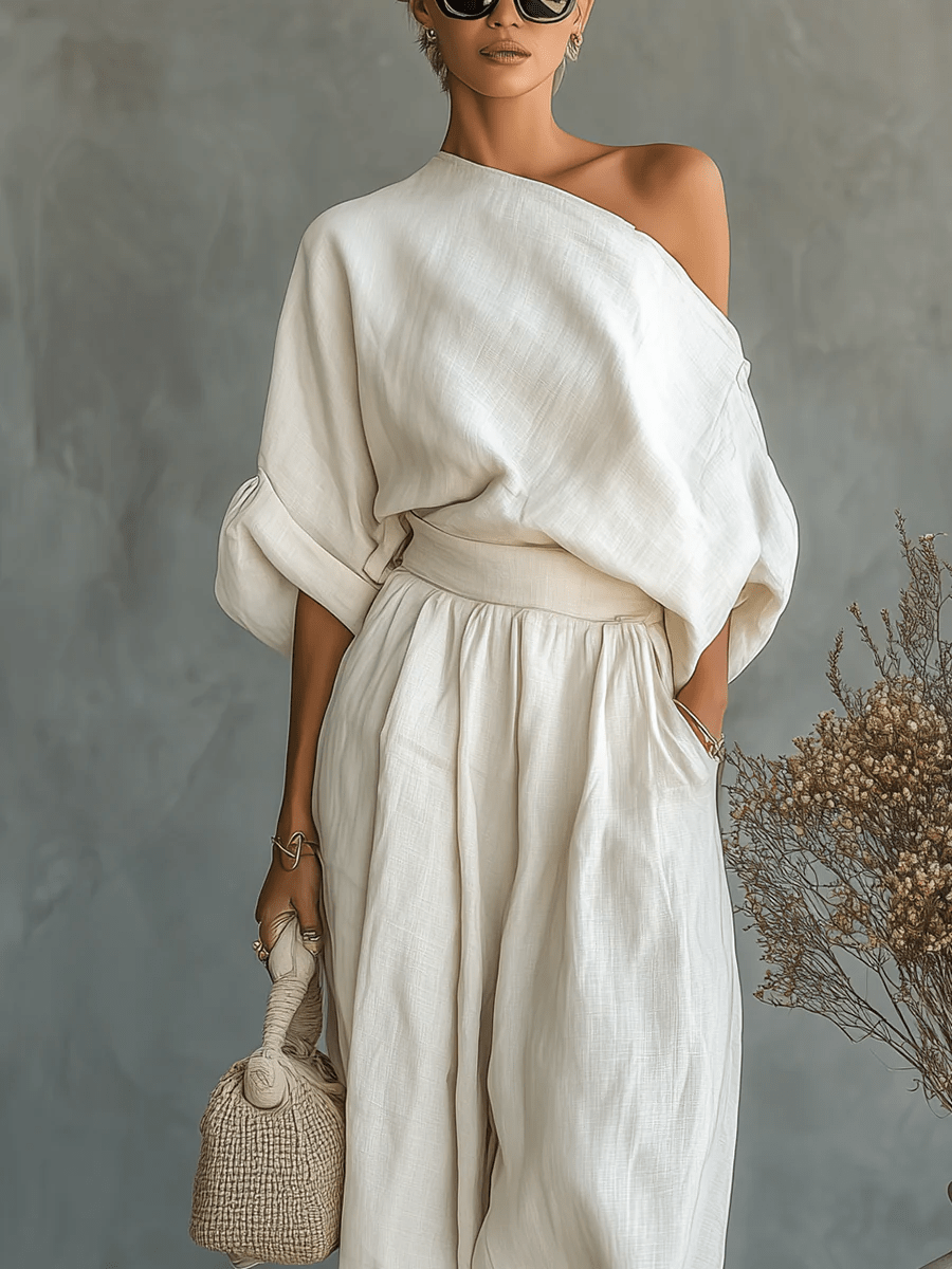 Mila – Bardot Two-Piece Set