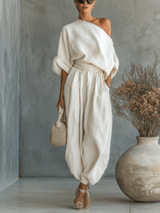 Mila – Bardot Two-Piece Set