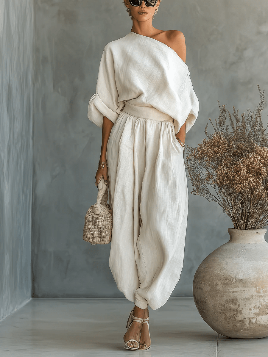Mila – Bardot Two-Piece Set