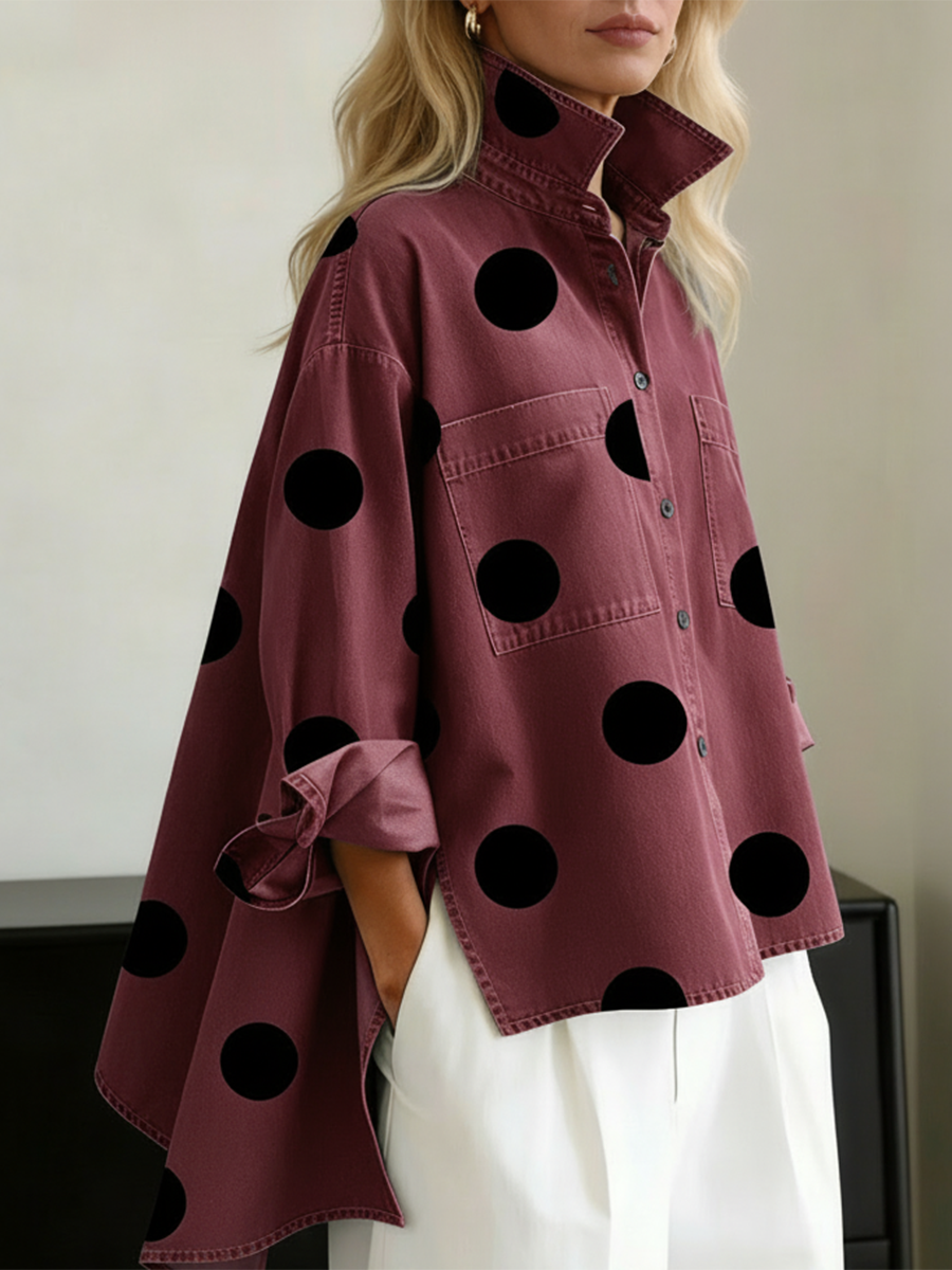 Peggy - Polka Dot Overshirt