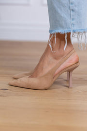 Pointed-Toe Strap Court Shoes
