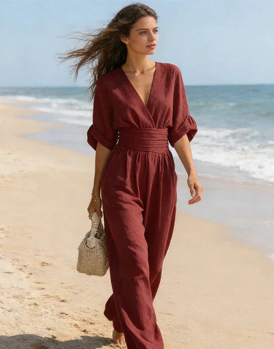Jacy - Elegant V-Neck Jumpsuit